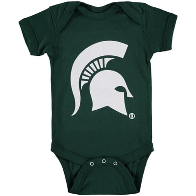 Michigan State Spartans Two Feet Ahead Infant Big Logo Bodysuit - Green
