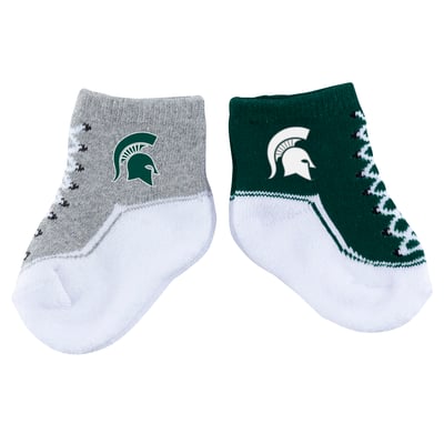 Michigan State Spartans ZooZatz Infant Shoe Two-Pack Socks