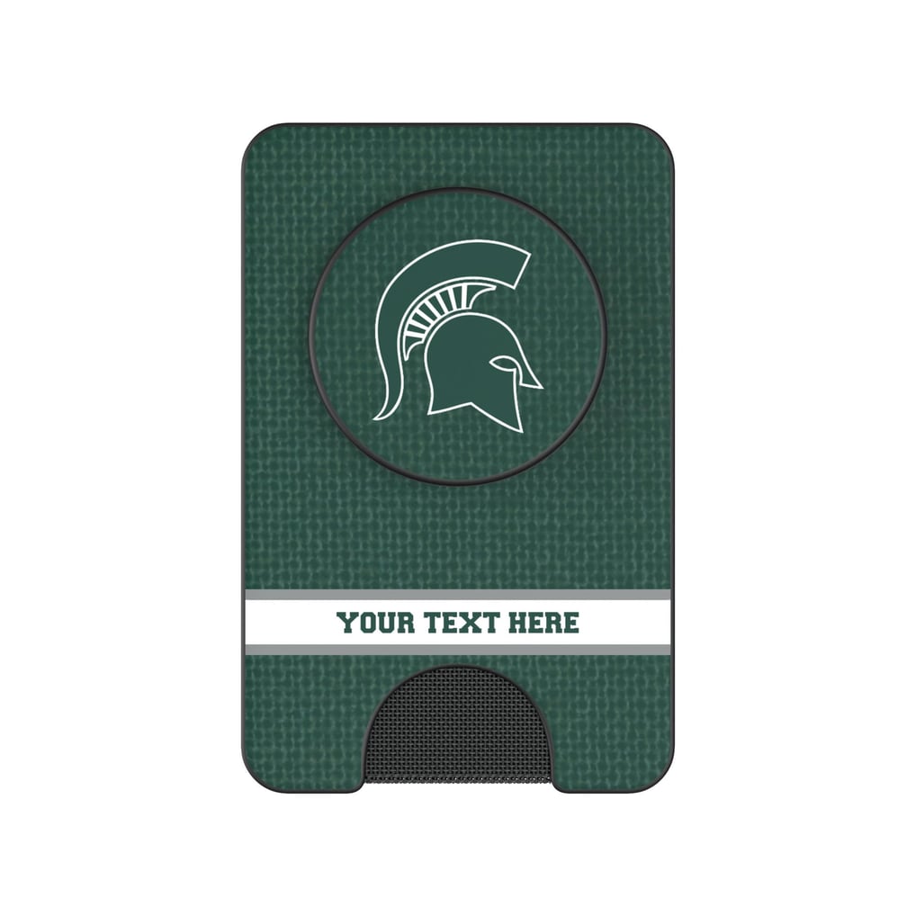 Michigan State Spartans Keyscaper Personalized Endzone Solid PopSockets Magnetic Wallet