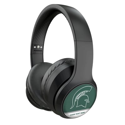 Michigan State Spartans Keyscaper Personalized Endzone Solid Wireless Bluetooth Headphones With Case