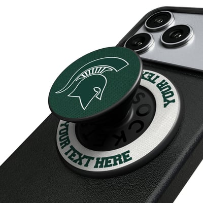 Michigan State Spartans Keyscaper Personalized PopSockets Magnetic Phone Grip & Stand