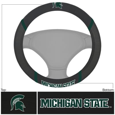 Michigan State Spartans Logo Brands Steering Wheel Cover