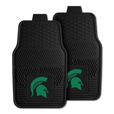 Michigan State Spartans Logo Brands Two-Piece Vinyl Car Mat Set