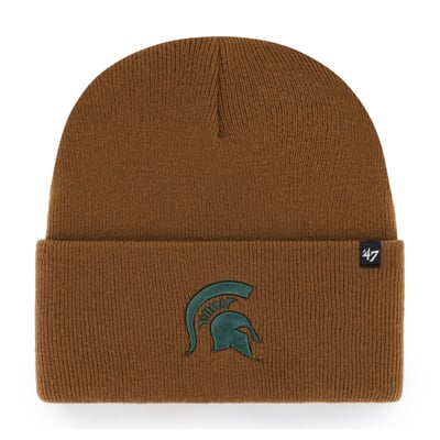 Michigan State Spartans Carhartt x '47 Cuffed Knit Hat - Brown