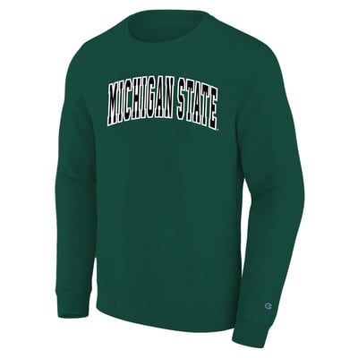  Michigan State Spartans Champion Arch Applique Big & Tall Sweatshirt - Green