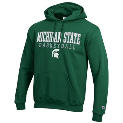 Michigan State Spartans Champion Basketball Icon Hoodie - Green