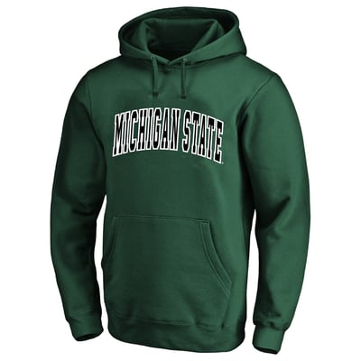  Michigan State Spartans Champion Big & Tall Arch Over Tackle Twill Hoodie - Green