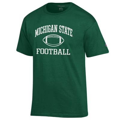 Michigan State Spartans Champion Football Icon T-Shirt - Green