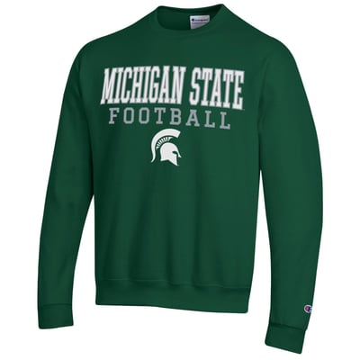 Michigan State Spartans Champion Football Stack Sweatshirt - Green