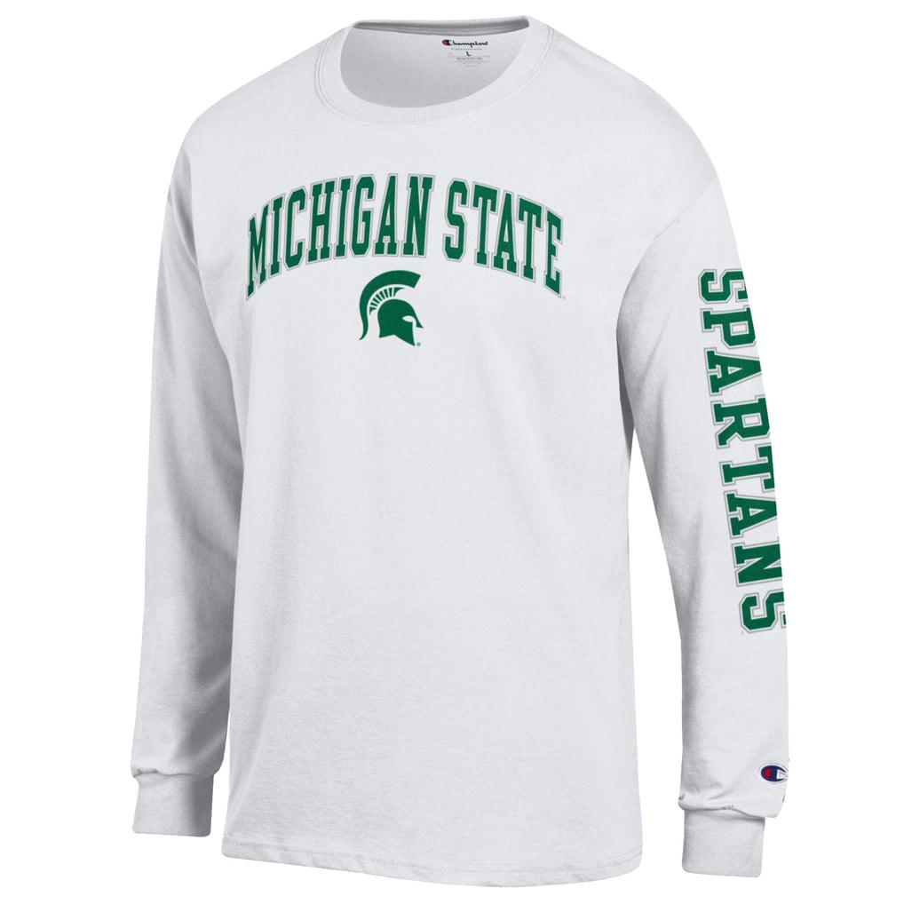 Michigan State Spartans Champion Arch Over Logo 2-Hit Long Sleeve T ...