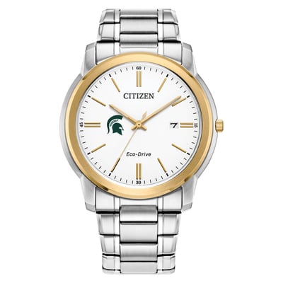 Michigan State Spartans Citizen Watch Eco-Drive Two-Tone Steel Watch