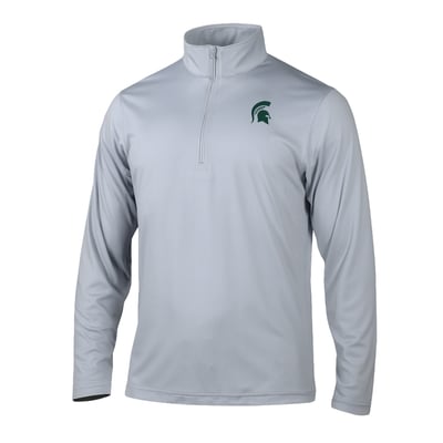  Michigan State Spartans Columbia Fairway Break Quarter-Zip Pullover - Gray