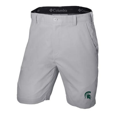  Michigan State Spartans Columbia Omni-Wick Lie Angle Shorts - Gray