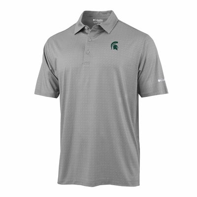  Michigan State Spartans Columbia Pacer Polo - Gray