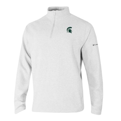  Michigan State Spartans Columbia Swingcraft Quarter-Zip Pullover - White
