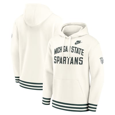  Michigan State Spartans Nike Legacy Retro Pullover Hoodie - Cream
