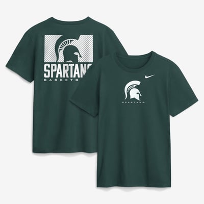  Michigan State Spartans Nike Courtside Dri-FIT T-Shirt - Green