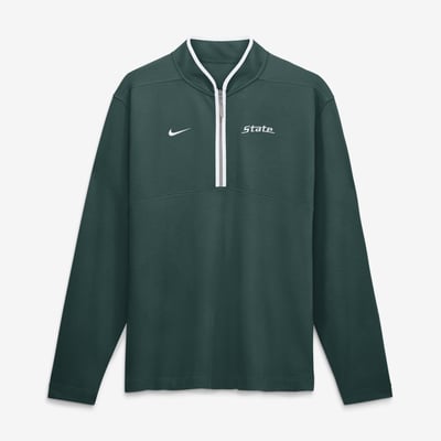  Michigan State Spartans Nike Courtside Victory Dri-FIT Half-Zip Pullover - Green