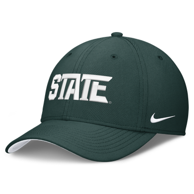  Michigan State Spartans Nike Primetime Team Rise Flex Hat - Green