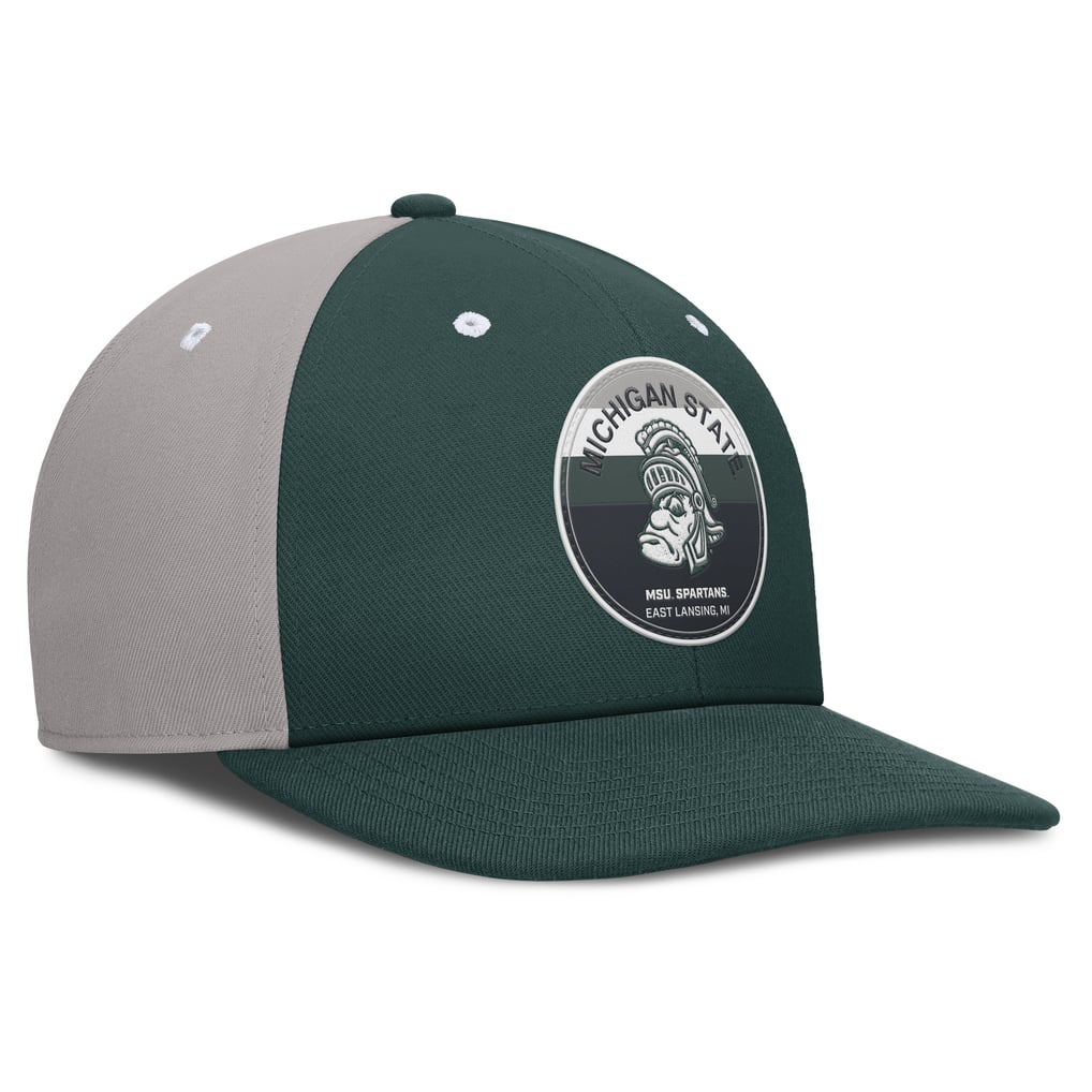 Michigan State Spartans Nike Prep Pro Performance Snapback Hat - Green/Gray
