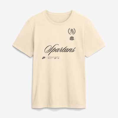  Michigan State Spartans Nike Script T-Shirt - Natural