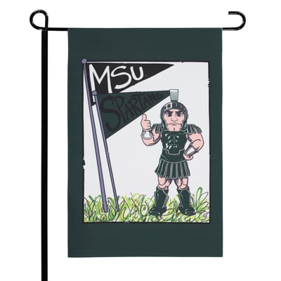 Michigan State Spartans 12" x 18" Mascot Double-Sided Garden Flag