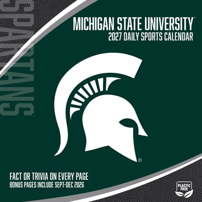 Michigan State Spartans 2027 Box Calendar