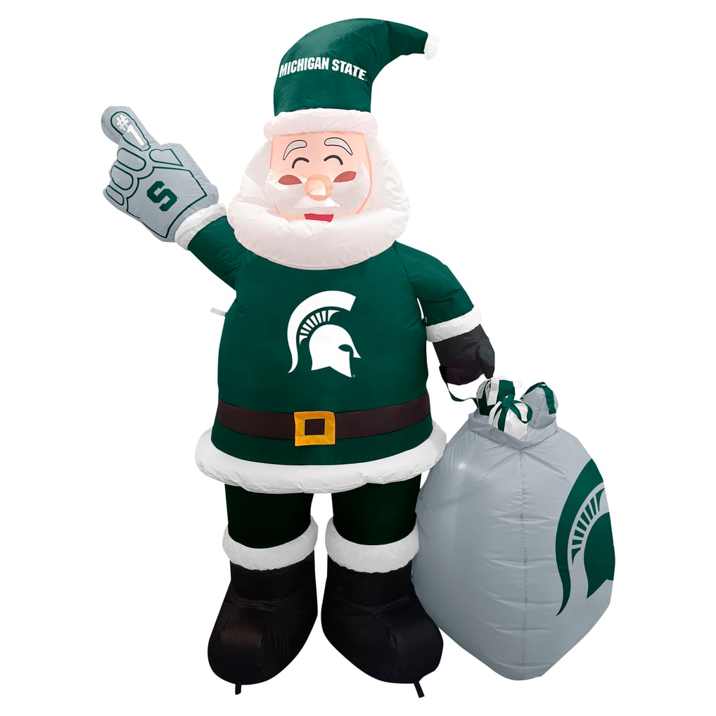 Michigan State Spartans 7' Inflatable Santa