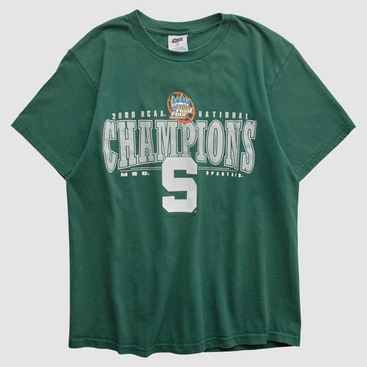 Michigan State Spartans CSA 2000 T-shirt - Green - XS by Fanatics Real Vintage