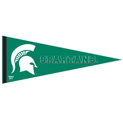 Michigan State Spartans Green 12'' x 30'' Premium Felt Pennant