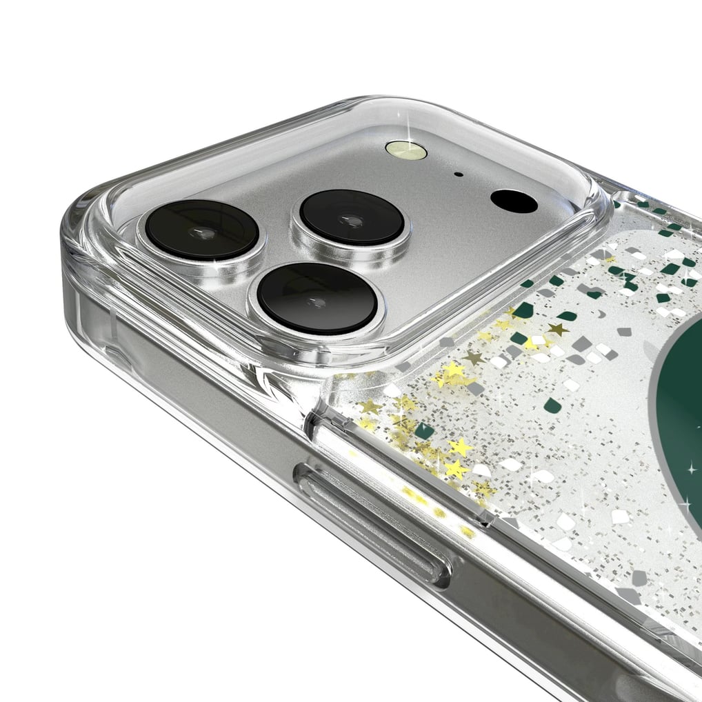 Michigan State Spartans iPhone Glitter Confetti Design Case