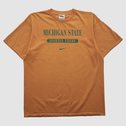 Michigan State Spartans Nike 2000s T-shirt - Clay - L by Fanatics Real Vintage
