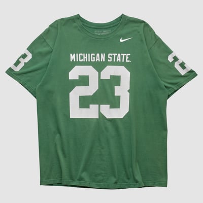 Michigan State Spartans Nike 2010s T-shirt - Green - M by Fanatics Real Vintage