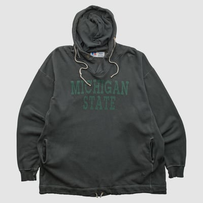 Michigan State Spartans Russell 90s Hooded Pullover Sweatshirt - Black - 2XL by Fanatics Real Vintage