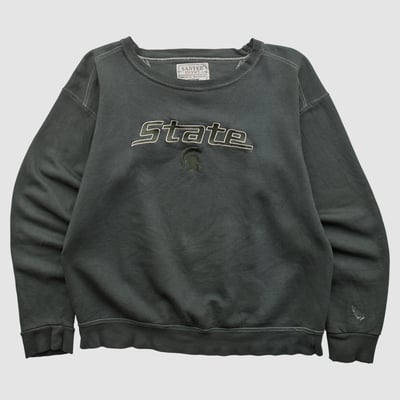 Michigan State Spartans Santee 2000s Pullover Sweatshirt - Charcoal - S by Fanatics Real Vintage
