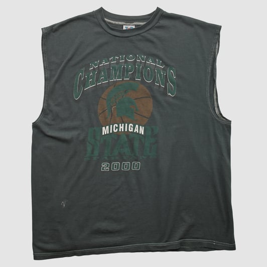 Michigan State Spartans TNT 2000 Tank - Green - 2XL by Fanatics Real Vintage