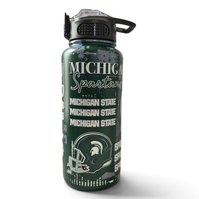 Michigan State Spartans Pegasus 32oz Stainless Steel ProPress Water Bottle