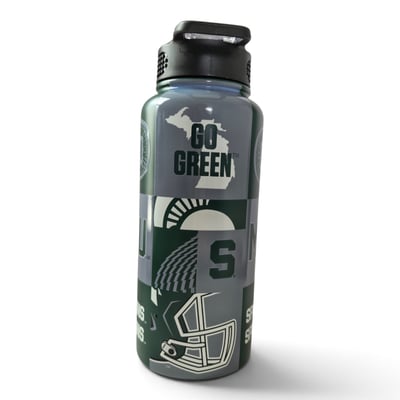Michigan State Spartans Pegasus 32oz Stainless Steel ProPress Water Bottle