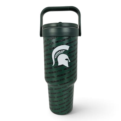 Michigan State Spartans Pegasus 40oz. 5-D Logo Wordmark Stainless Steel ProCarry Tumbler
