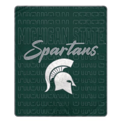 Michigan State Spartans Pegasus Echo Script Fade 50" x 60" Ultra Soft Throw Blanket