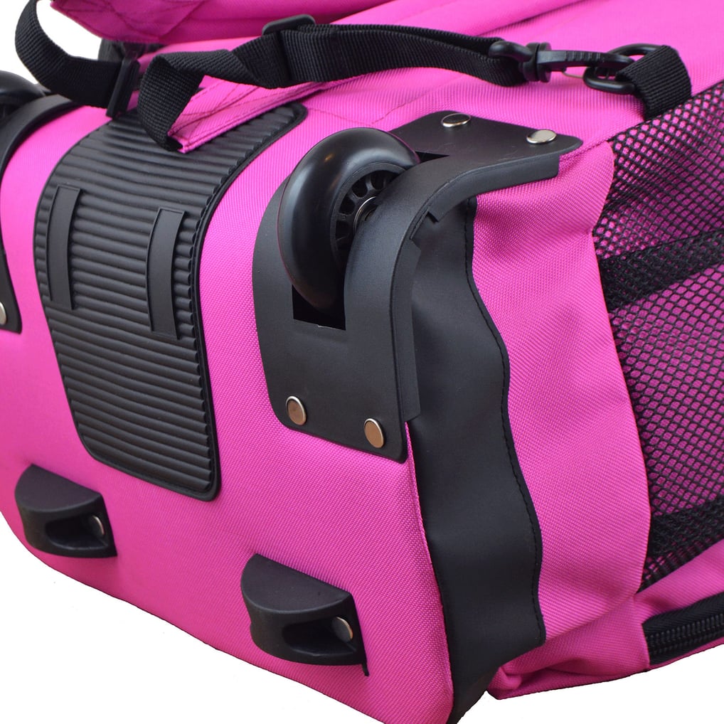 Michigan State Spartans 19'' Premium Wheeled Backpack - Pink