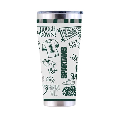 Michigan State Spartans The Memory Company 30oz. Sketchpad Stainless Steel Tumbler