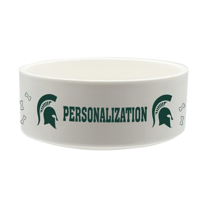 Michigan State Spartans The Memory Company 35oz. Personalized Ceramic Pet Bowl