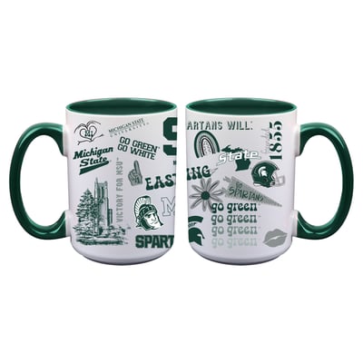 Michigan State Spartans The Memory Company Two-Piece 15oz. Loco Coffee Mug Set
