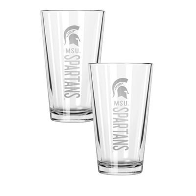 Michigan State Spartans The Memory Company Two-Piece 16oz. Pinnacle Pint Glass Set