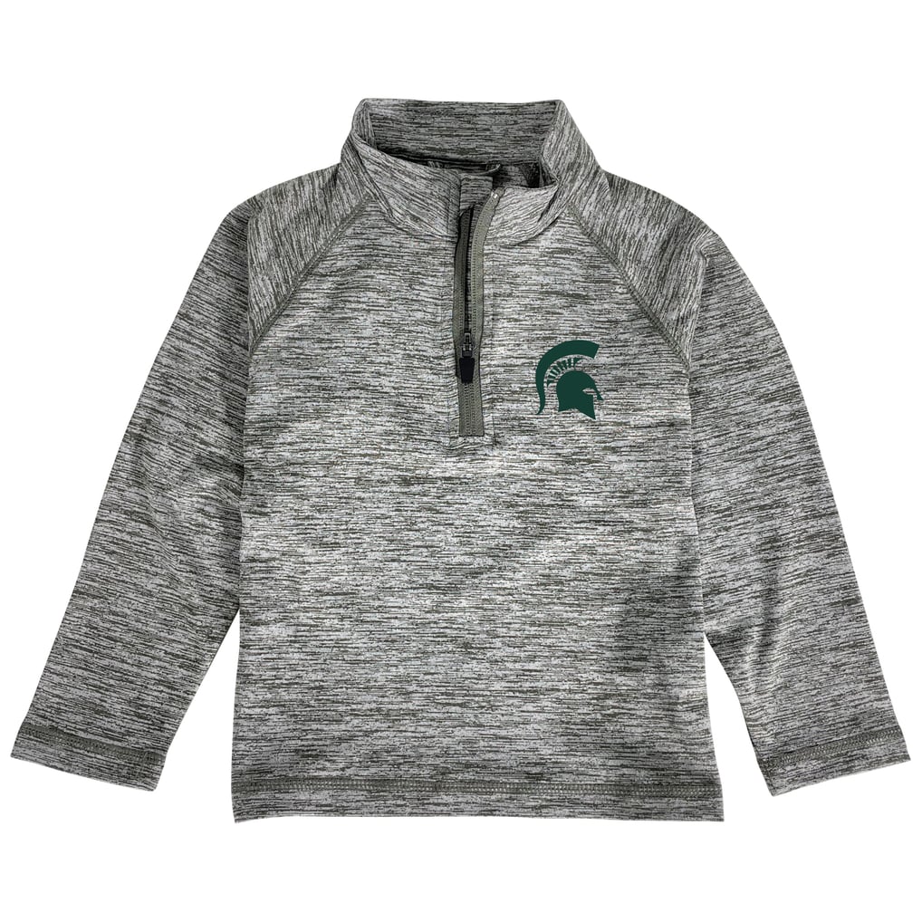 Michigan State Spartans Garb Toddler Matthew Quarter-Zip Pullover Jacket - Heathered Gray