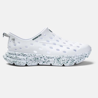  Michigan State Spartans Kane Footwear Unisex Speckle Shoe - White
