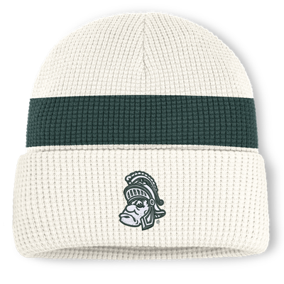  Michigan State Spartans Nike Unisex Legacy Letter Cuffed Knit Hat - White