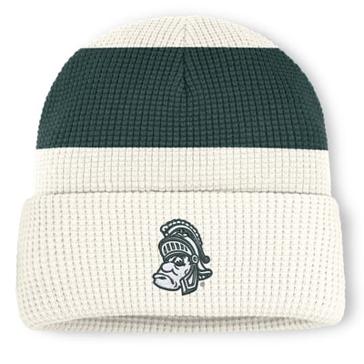  Michigan State Spartans Nike Unisex Legacy Letter Cuffed Knit Hat - White