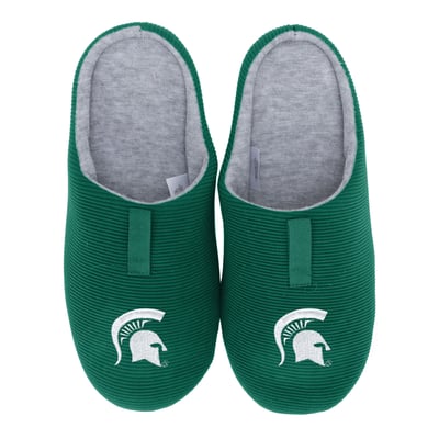 Michigan State Spartans ZooZatz Unisex Ribbed Slide Slippers